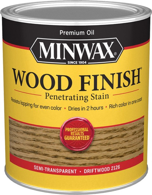 Minwax 70011 Qt Driftwood 2126 Semi-Transparent Stain
