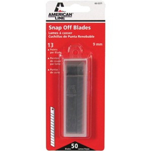 American Line 66-0371 9mm 13-Point Snap Off Blades (50pk)