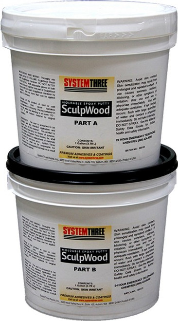 System Three 1600K50 2G Kit Sculpwood Two Part Epoxy Putty