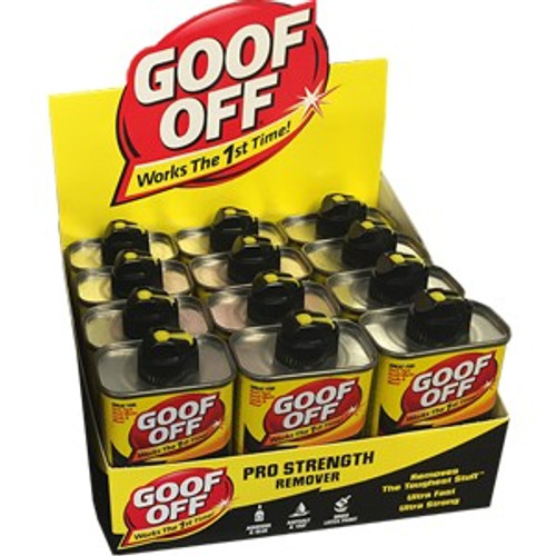Goof Off FG661 6oz Goof Off Pro Strength Remover (12/per Display Box)
