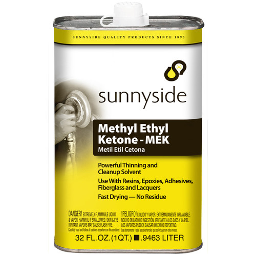 1 Qt Sunnyside 84732 Sunnyside Methyl Ethyl Ketone (MEK) - Case of 6 1 Qt Sunnyside 84732 Sunnyside Methyl Ethyl Ketone (MEK) - Case of 6