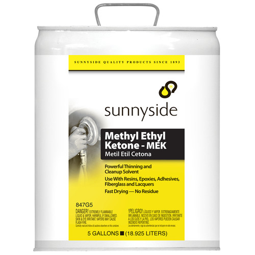 5 Gal Sunnyside 847G5 Sunnyside Methyl Ethyl Ketone (MEK) 5 Gal Sunnyside 847G5 Sunnyside Methyl Ethyl Ketone (MEK)