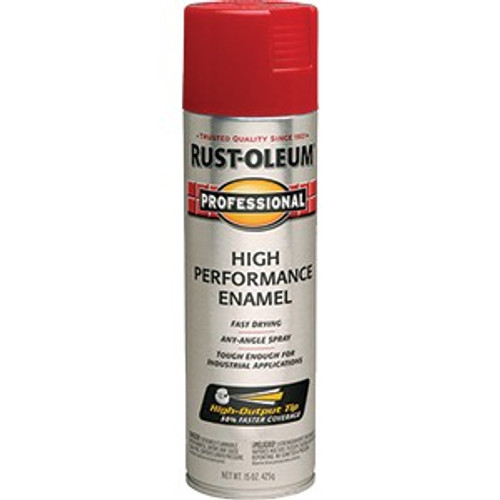 15 Oz Rust-Oleum 7564838 Safety Red Professional High Performance Enamel Spray Paint