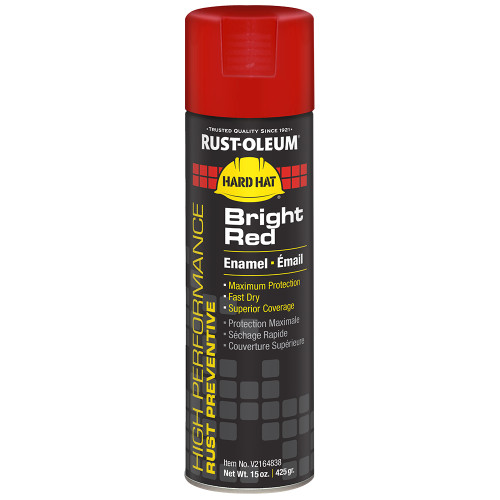 15 Oz Rust-Oleum V2164838 Bright Red High Performance Enamel Spray Paint