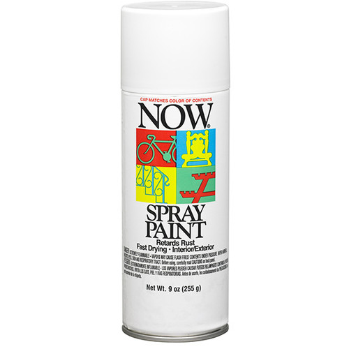 9 Oz Krylon 21212 White NOW Enamel Spray Paint, Gloss