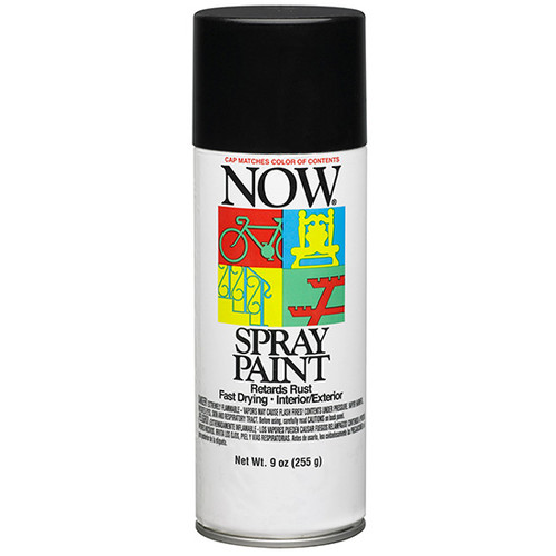 9 Oz Krylon 21213 Black NOW Enamel Spray Paint, Gloss