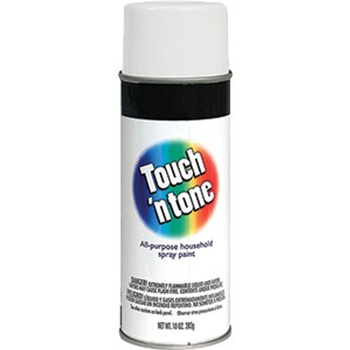 Derusto 55280830 12oz Flat White Touch 'n Tone All Purpose Spray Paint
