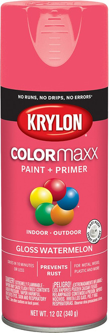 Krylon K05544007 12oz Gloss Watermelon COLORmaxx Spray Paint