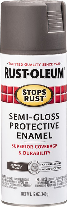 Rust-Oleum 7769830 12oz Flat Rusty Metal Primer Stops Rust Spray Paint