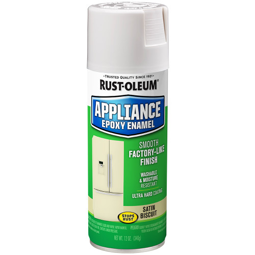 12 Oz Rust-Oleum 210372 Biscuit Specialty Appliance Epoxy Spray, Satin