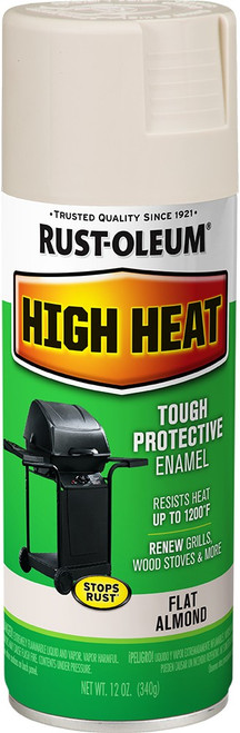 12 Oz Rust-Oleum 7750830 Almond Specialty High Heat Enamel Spray Paint