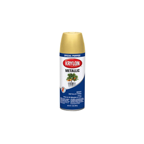 12 Oz Krylon K01708A77 Brass General Purpose Metallic Spray Paint