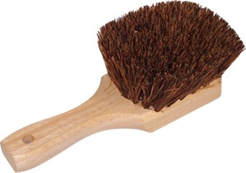 DQB 11650 8" Palmyra Utility/Pot Scrub Brush Wood Handle