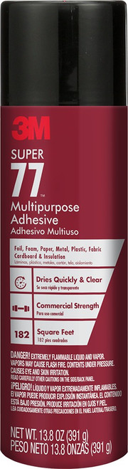 3M 77-DSC 13.8oz Super 77 Multipurpose Spray Adhesive