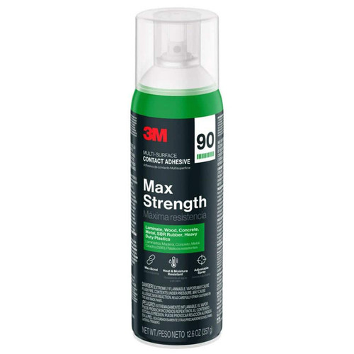 12.6 Oz 3M 90-NAT Hi-Strength 90 Max Strength Contact Spray Adhesive