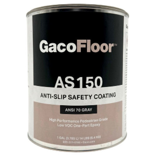 1 Gal Gaco GFAS15022-1 Gray GacoFloor Anti-Slip Coating, Medium Duty, Powered by Kevlar