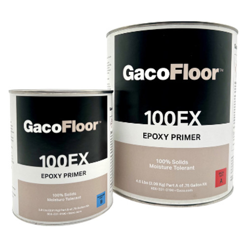 0.75 Gal Gaco GF100EX-.75K Clear GacoFloor Moisture Tolerant, High Performance Epoxy Primer