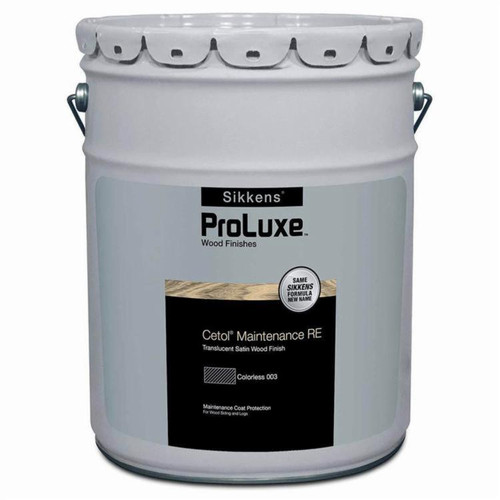 5 Gal ProLuxe SIK61003 Clear Maintenance RE Reduced Emissions Maintenance Coat Protection for Exterior Wood, Satin