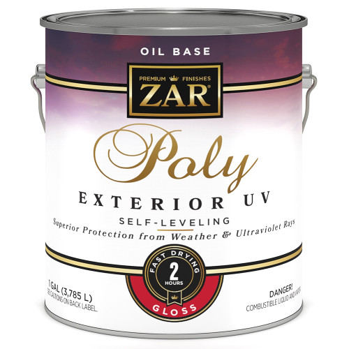 1 Gal UGL 34013 Clear Zar, Poly UV Exterior Oil-Based Ultraviolet Polyurethane Finish, Gloss