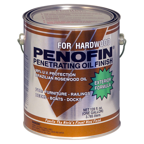 1 Gal Penofin F3XHTGA Tigerwood Exotic Hardwood Penetrating Wood Finish (250-VOC) - Case of 4