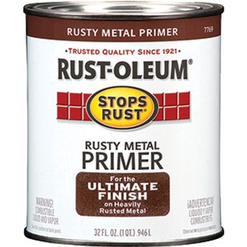 Rust-Oleum 7769502 Qt Rusty Metal Primer Stops Rust