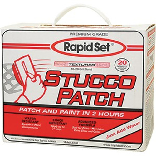 Rapid Set 71020010 10lb Box Stucco Patch Stucco Repair Material