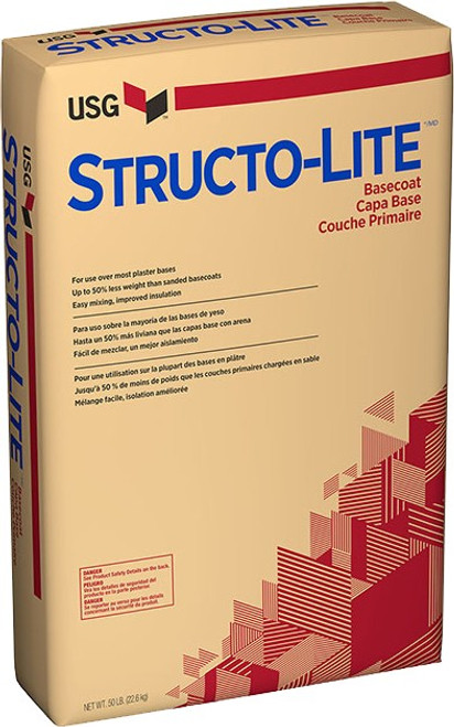 USG 163841040 50Lb Structo-lite Basecoat Plaster Powder