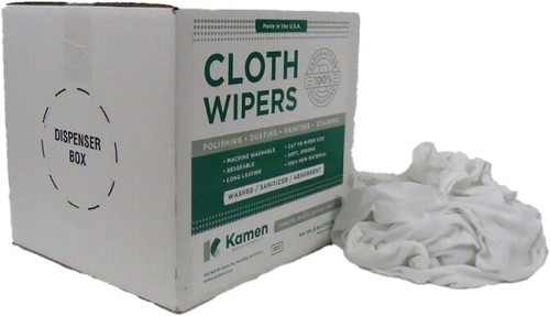 Kamen 42 4lb Block New White Cotton Knit Rags