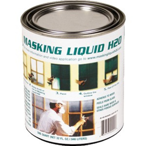 Associated Paint 80-400-4 qt Clear Masking Liquid H2O