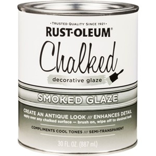 Rust-Oleum 315883 qt Smoked Glaze Chalked Decorative Glaze