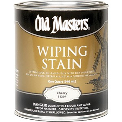 Old Masters 11304 Qt Cherry Wiping Stain 240 VOC