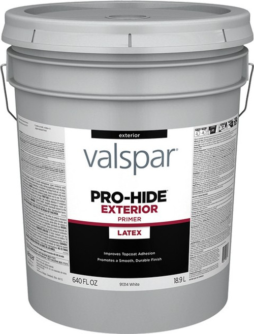 Valspar 91314.008 5gal White Finish Pro-Hide Exterior Latex Primer