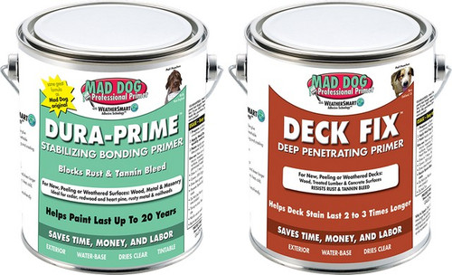 Mad Dog Dura-Prime / Deck Fix Mixed Pallet (144-gal Dura-Prime & 36-gal Deck Fix) Mad Dog Dura-Prime / Deck Fix Mixed Pallet (144-gal Dura-Prime & 36-gal Deck Fix)
