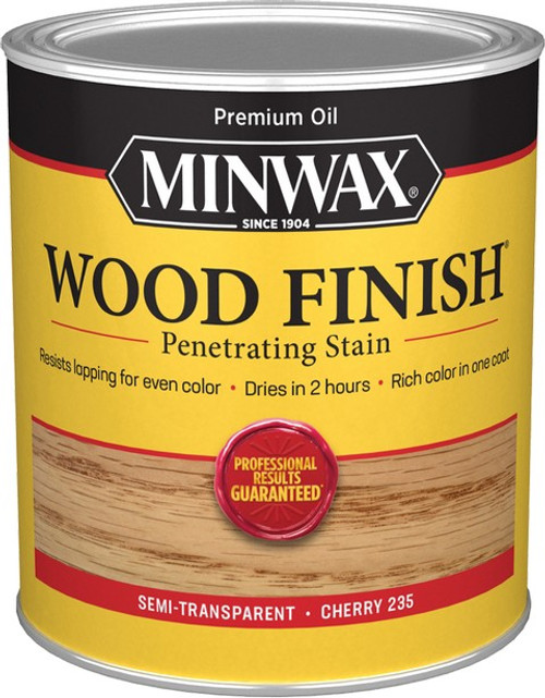 Minwax 70009 qt Cherry 235 Semi-Transparent Stain