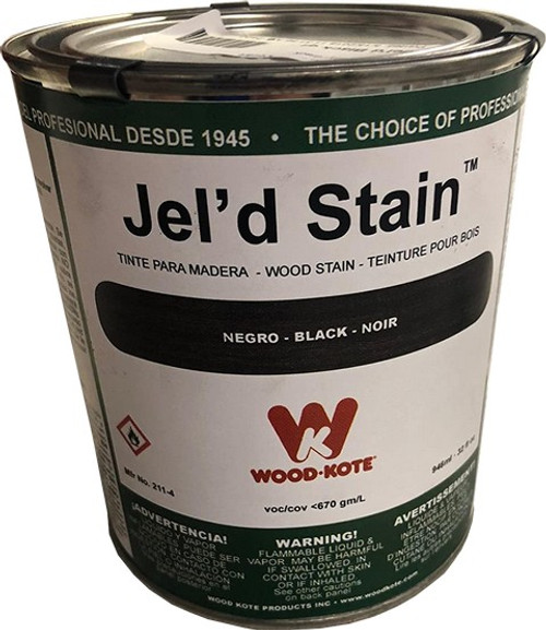 Wood Kote 211-4 Qt. Jel'd Stain Black