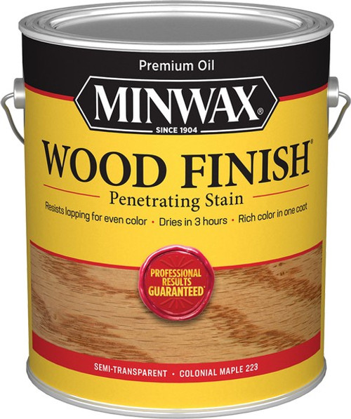 Minwax 71075 1gal Colonial Maple 223 Semi-Transparent Stain 250 VOC