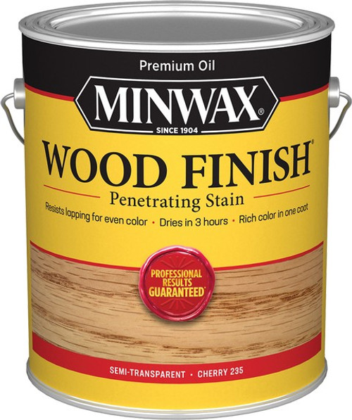 Minwax 71079 1gal Cherry 235 Semi-Transparent Stain 250 VOC