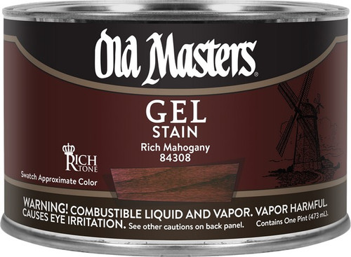 Old Masters 84308 pt Rich Mahogany Gel Stain