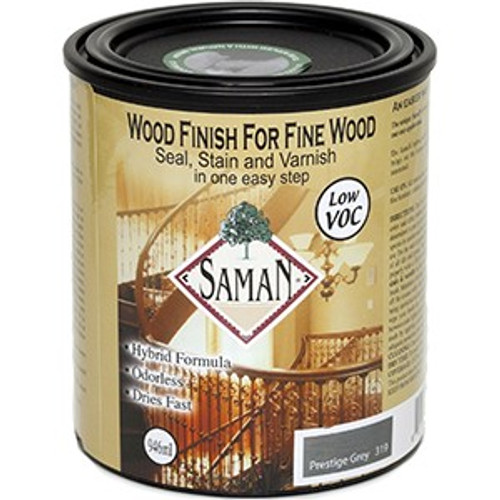 Saman SAM-319-1L 946ml (32 oz.) Prestige Grey Seal Stain & Varnish