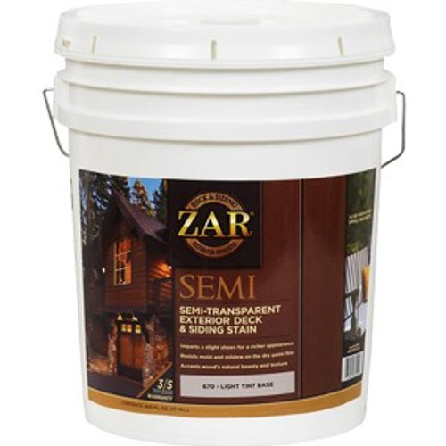 Zar 67015 5G Light Base Semi-Trans Deck & Siding Stain