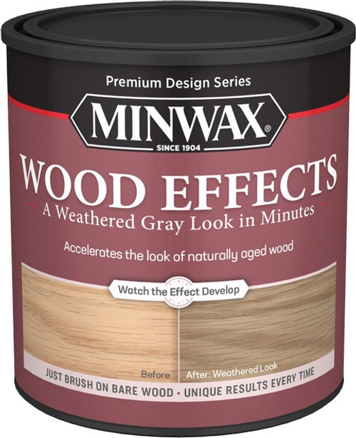 Minwax 40214 qt Weathered Gray Semi-Transparent Wood Effects
