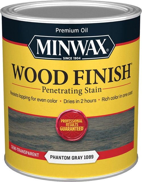 Minwax 11862 Qt Phantom Gray Semi- Transparent Wood Finish