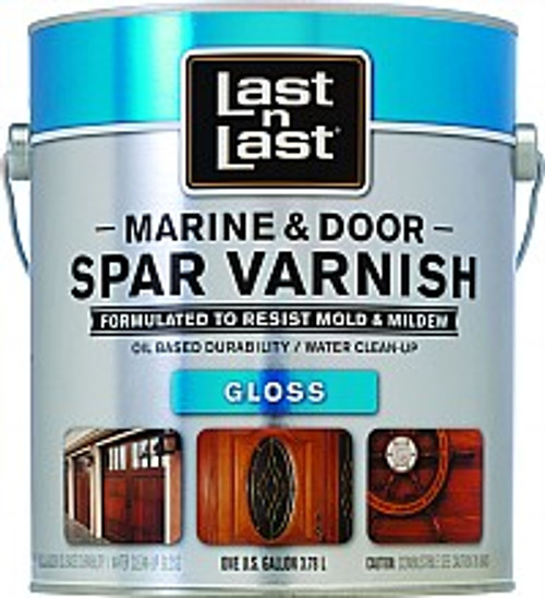 Absolute Coatings 94001 1G Gloss Last N Last Marine & Door Waterborne Spar Varnish 275 VOC