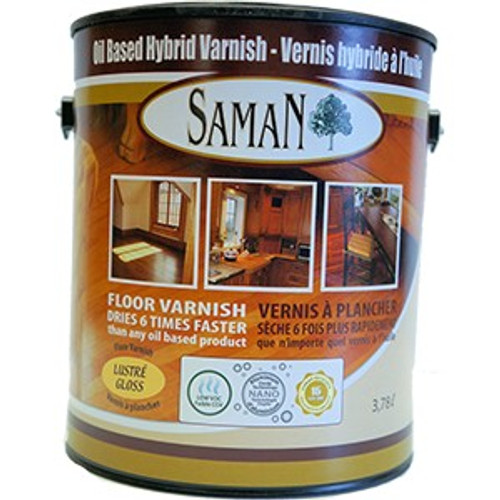Saman SAM-595-4L 3.78L(128oz.) Hybrid Gloss Varnish