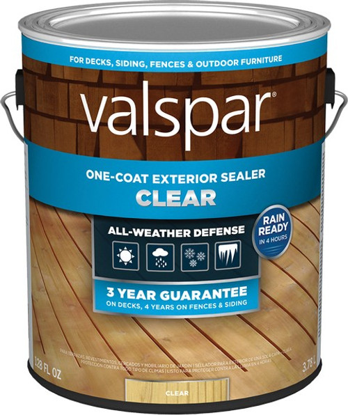 Valspar VL1028069-16 1gal Clear One-Coat Clear Exterior Sealer