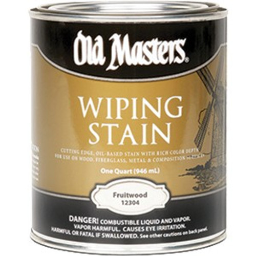 Old Masters 12304 Qt Fruitwood Wiping Stain 240 VOC