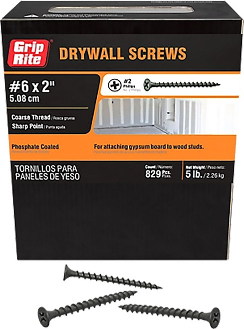 PrimeSource 2CDWS5 5lb 2" Coarse Drywall Screw PrimeSource 2CDWS5 5lb 2" Coarse Drywall Screw