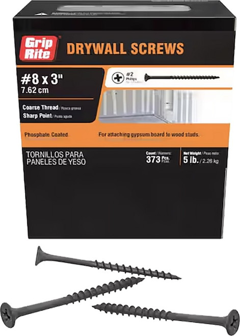 PrimeSource 3CDWS5 5lb 3" Coarse Drywall Screw PrimeSource 3CDWS5 5lb 3" Coarse Drywall Screw