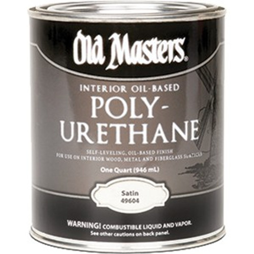 Old Masters 49604 Qt Satin Oil Based Polyurethane 450 VOC