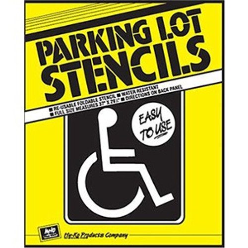 Hy-Ko PLS-10 37" x 25" HD Reusable Handicapped Parking Lot Stencil Board